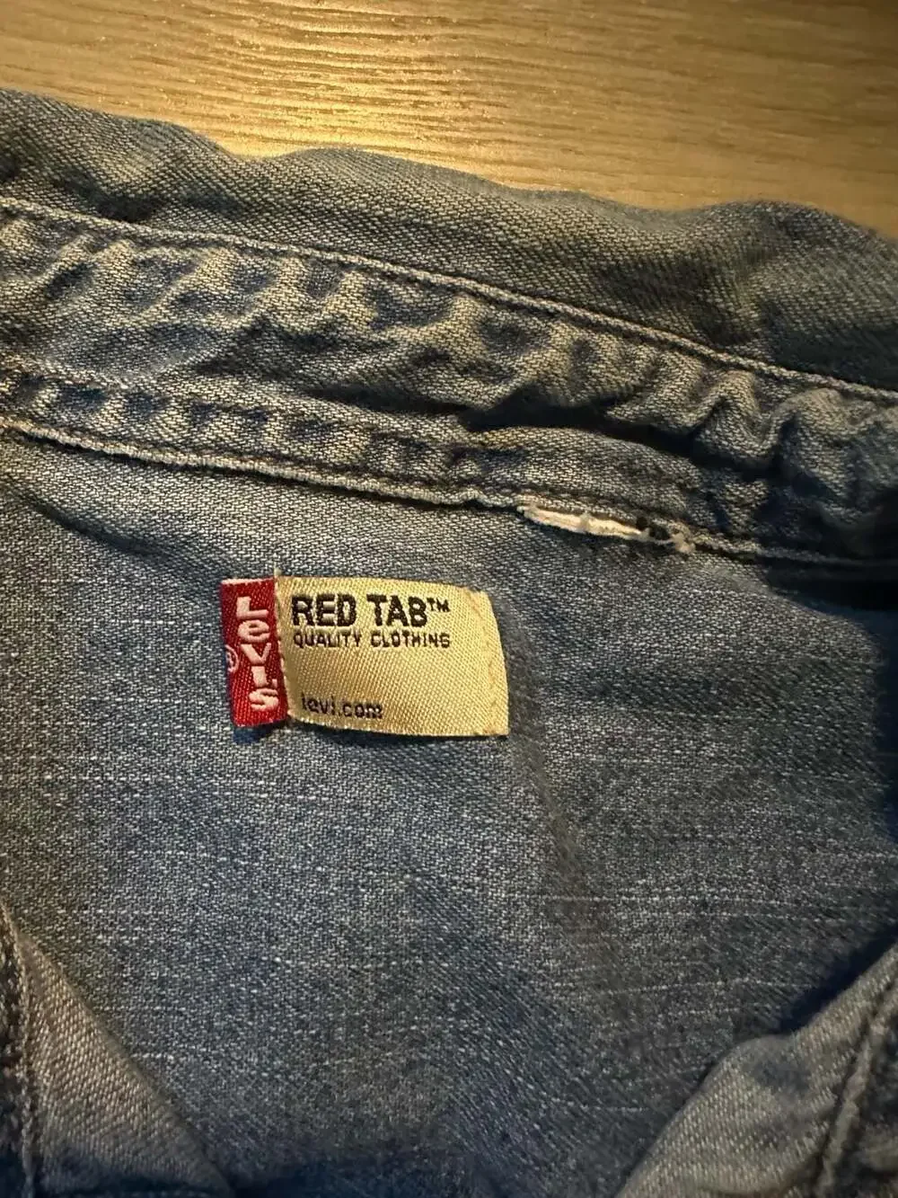Levi's Red Tab Long Sleeve Denim Button-Down Shirt